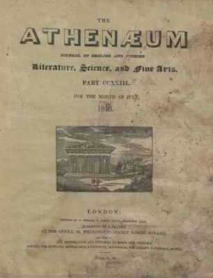 THE ATHENAEUM PART CCXXIII. - PART CCXXVIII.