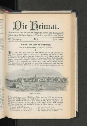 12. Jahrgang. No. 6. Juni 1902.