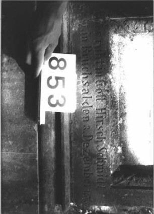 Grabstein 853 (Detailaufnahme 1)