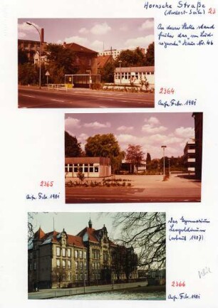 Hornsche Straße. - früher "Ludwigsche Haus" Nummer 46. - Gymnasium Leopoldinum