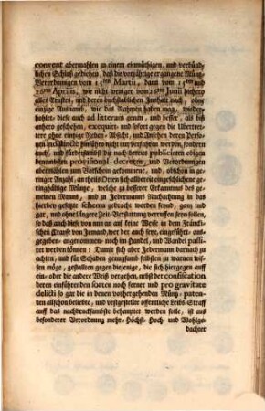 Müntz-Patent Deren Hohen Herren Fürsten, und Ständen des Löblichen Fränckischen Crayses : De dato Nuernberg den 20sten May An. 1727.