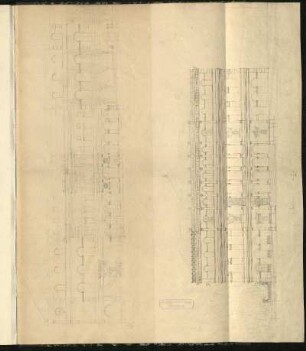 Entwurf zu einem königlichen Konzertsaal an der Stelle des Königsbau in Stuttgart (Aufrisse)