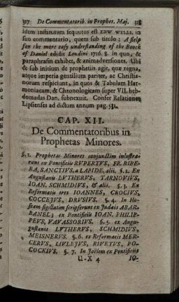 Cap. XII. De Commentatoribus in Prophetas Minores