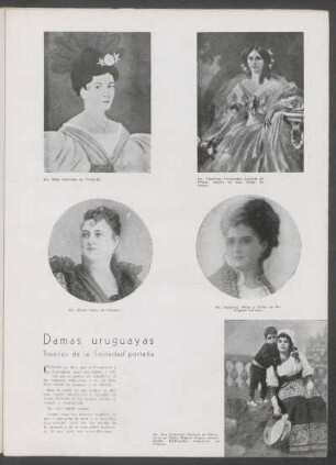 Damas uruguayas : Troncos de la Sociedad porteña