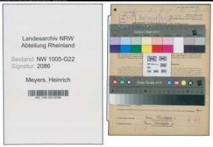 Entnazifizierung Heinrich Meyers , geb. 28.07.1903 (Betriebsfuehrer)