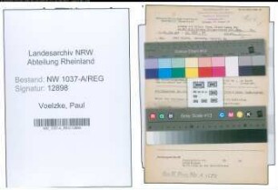 Entnazifizierung Paul Voelzke , geb. 04.03.1900 (Lehrer)