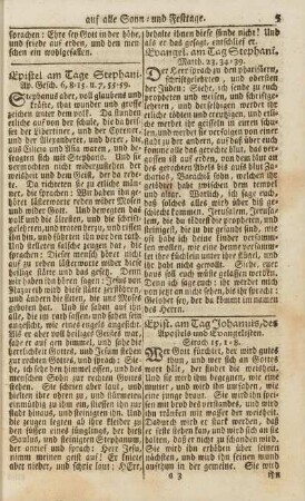Epist. am Tag Johannis, des Apostels und Evangelisten