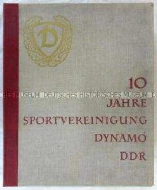 Fotodokumentation zum 10. Jahrestag der Sportvereinigung Dynamo, in Kassette