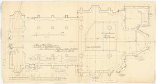 Dreifaltigkeitskirche (mit Pfarrhaus), Dortmund: Plan des oberen Sockels 1:50