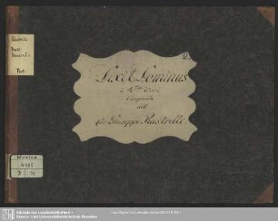 Dixit Dominus - Mus.4905-D-14 : Coro, orch - C