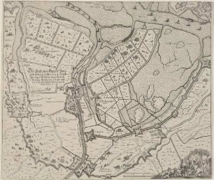 Der Saß von Gendt Belä=/ gert den 28. July 1644. durch/ Ihr Exel: Fridrich Henrich von/ Nassau Printz von Oran: und/ durch Accord erobert den 6. Septem:/ dieses Jahrs