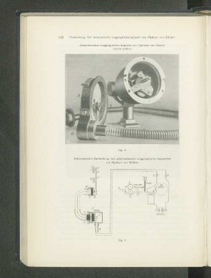 Automatischer Loggregistrier-Apparat von Hjalmar von Köhler. (Apparat geöffnet.)