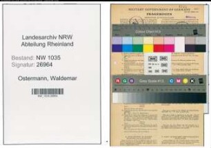 Entnazifizierung Waldemar Ostermann , geb. 17.07.1893 (Kaufmaennischer Angestellter)