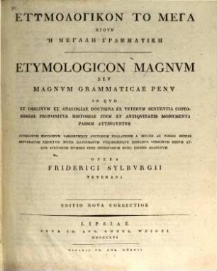 Etymologikon to mega : Etymologicon magnum. 1