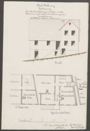 Haller, Wilhelm, Schreiner Einbau einer Werkstatt, Ausbau des Dachstockes