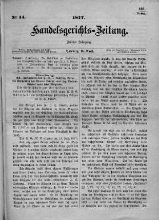 No. 14. 18. April 1877