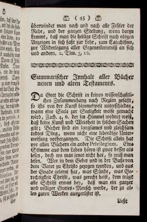 45-63, Summarischer Innhalt aller Buecher neuen ...