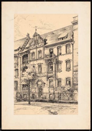 Etagenwohnhaus Lessingstraße 30, Berlin: Perspektivische Ansicht