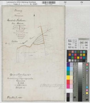 Lünern (Unna), Zusammenlegung Lünern, Bl.10 Brouillonkarte 1 Stockum Flur 9
