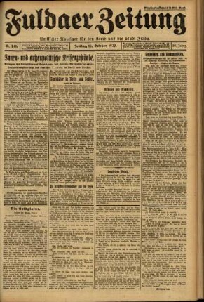 Ausgabe vom Freitag, den 19. Oktober 1923.