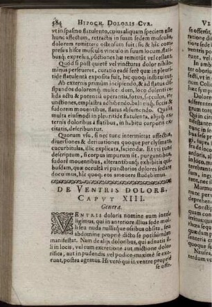 Caput XIII. De Ventris Dolore