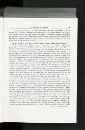 c) Die Gehäuse der Tintinnodeen nach Größe, Form, und Struktur.