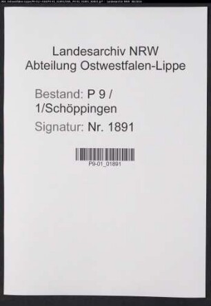 Sterberegister Standesamt Schöppingen