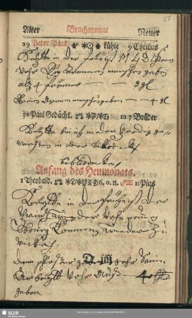 Anfang des Heumonats