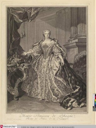 Marie Princesse de Pologne, Reine de France & de Navarre; [Maria Leszczyńska]
