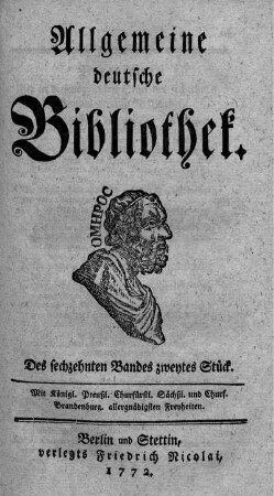 Des sechzehnten Bandes zweytes Stück.