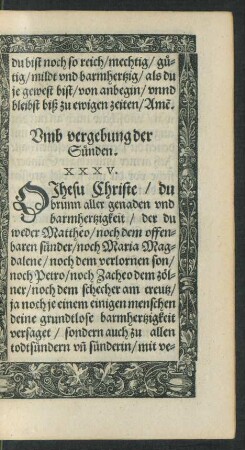 Umb vergebung der Sünden.