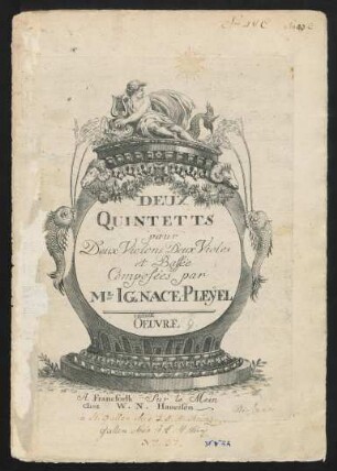 Deux quintetts pour deux violons, deux violes et basse, op. 9