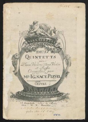 Deux quintetts pour deux violons, deux violes et basse, op. 9