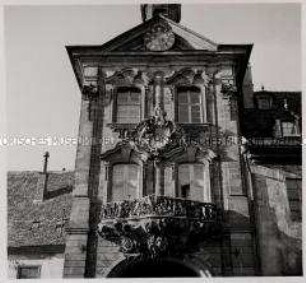 Bamberg, Rathaustorbogen, Ostfassade