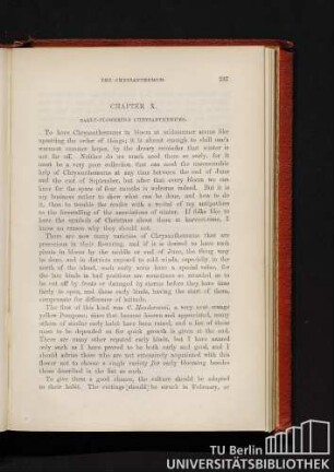 Chapter X. Early-flowering Chrysanthemums. List of selected varieties.