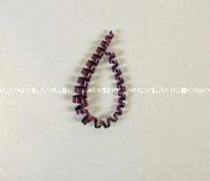 Christbaumschmuck: Eisenschrott (violettes Ornament)