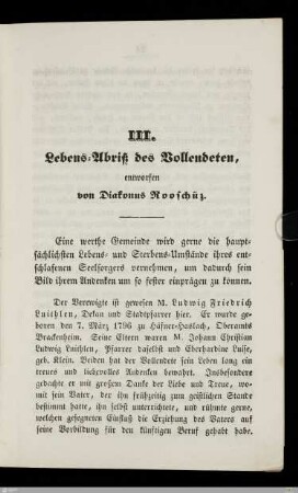 Lebensabriß