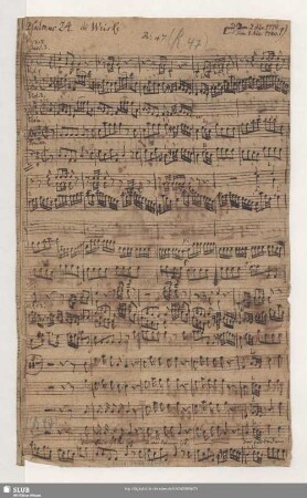 Partitur [Schreiber: Reichard, H. G.]