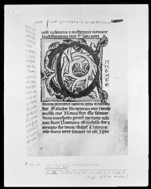 Psalterium aus dem Augsburger Dominikanerkloster — Initiale C (antate), Folio 63recto