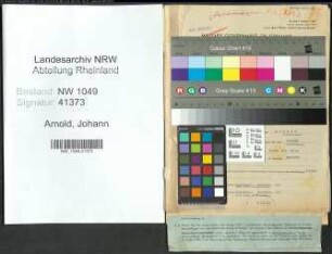 Entnazifizierung Johann Arnold , geb. 02.09.1897 (Inspektor)