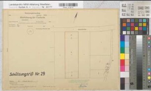 Recklinghausen (Recklinghausen), Flurbereinigung Hochlar, Schätzungsriß Nr. 29 Herten Flur 30