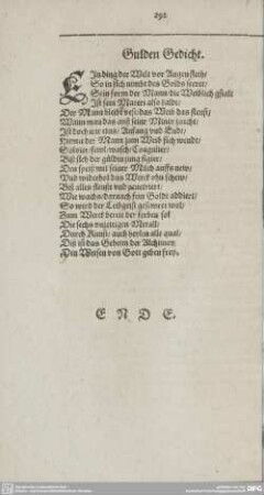Gulden Gedicht.
