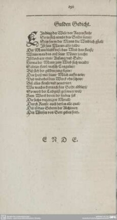 Gulden Gedicht.