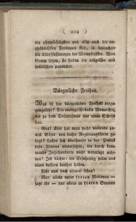 Bürgerliche Freiheit.
