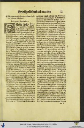 De dispositione ad mortem