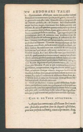 Cap. 6. De Voce Affectuum.
