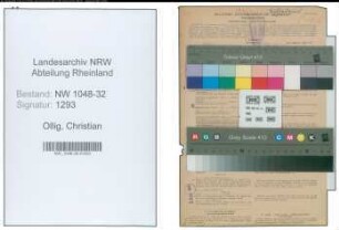 Entnazifizierung Christian Ollig , geb. 16.12.1892 (Arbeiter)