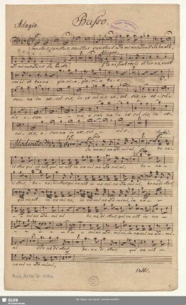 Masses. Excerpts - Mus.3356-D-508a : V (4), Coro, orch, org - B|b; Hob XXII:10