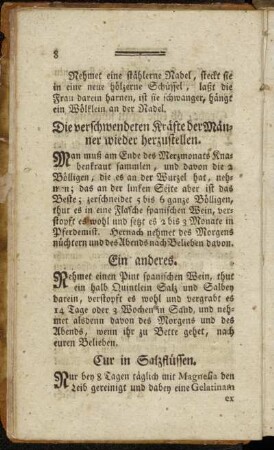Die verschwendeten Kräfte der Männer wieder herzustellen
