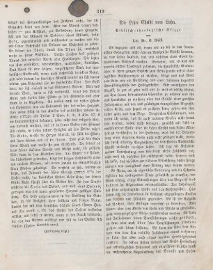 319-322 Die Lehre Christi vom Lohn : biblisch-theologische Skizze